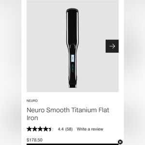New Neuro Smooth Titanium Flat Iron